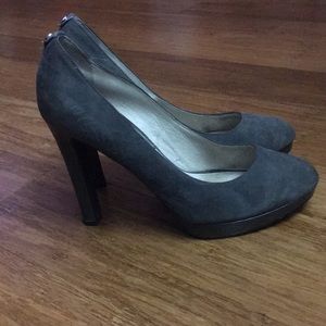 Michael Kors Gray Swede High Heals Size 8.5